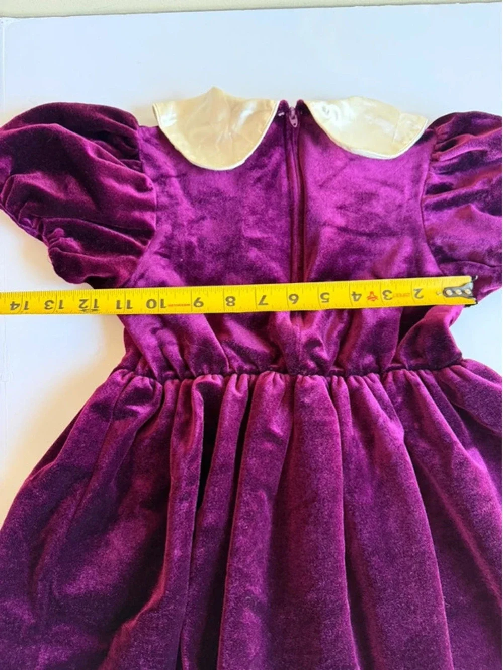 Vintage Carter's Girls Purple Velvet Holiday Dress 6X (Fits 4T)